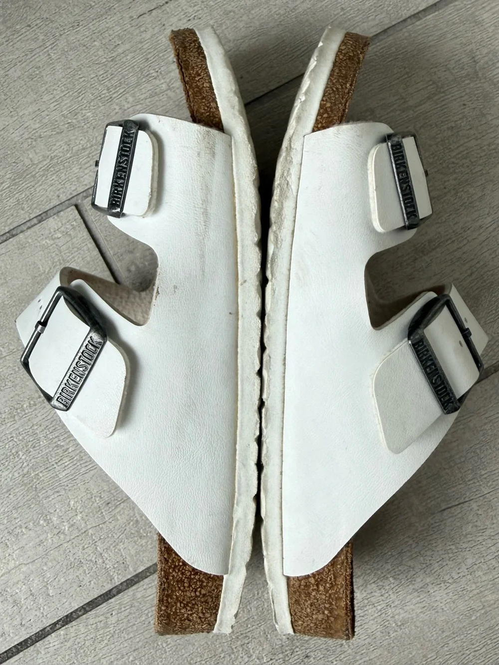 Birkenstock Kids Arizona white Birko-Flor